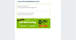 Desktop Screenshot of afyonwebsitetasarim.com